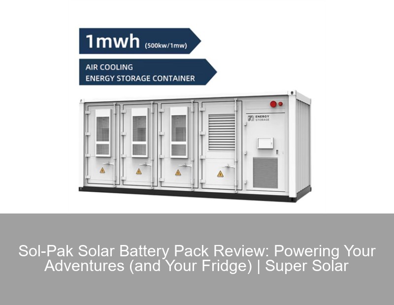 Sol-Pak Solar Battery Pack Review: Powering Your Adventures (and Your ...